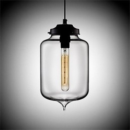 Retro Creative Single Head Glass Pendant Lamp Cafe In The Goldfish Bowl