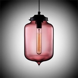 Retro Creative Single Head Glass Pendant Lamp Cafe In The Goldfish Bowl