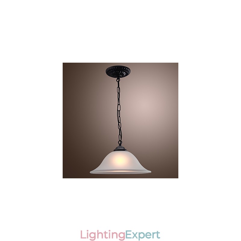 Traditional Classic Bowl Mini Style Bronze Pendant Light