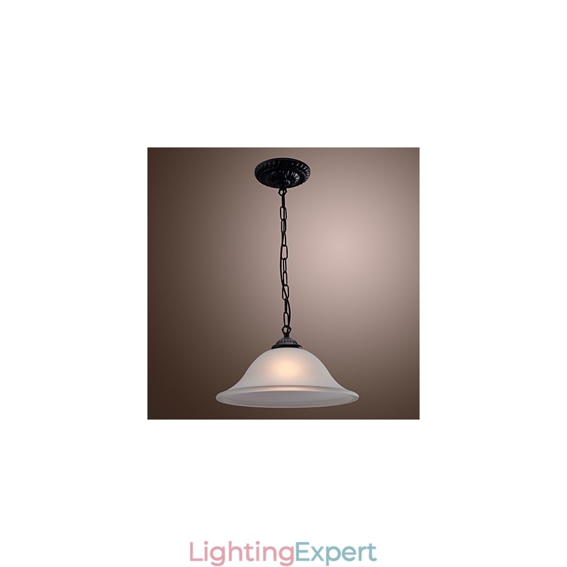Traditional Classic Bowl Mini Style Bronze Pendant Light