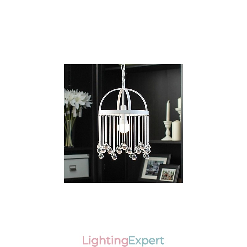 Modern Contemporary Traditional Classic Crystal Mini Style Painting Metal Pendant Light