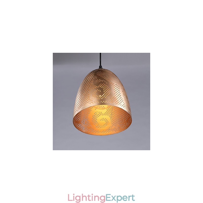 Modern Wrought Lron Gold Chandelier