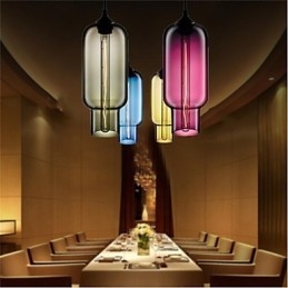 Retro Creative Single Head Glass Pendant Lamp Cafe In The Goldfish Bowl