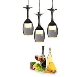 Pendant Lights 3 Lights Round Backplate Modern Contemporary Metal