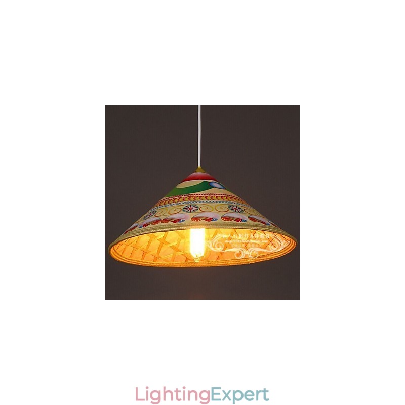 Modern Tea Hat Chandelier Chandelier Chandelier Bamboo Hats