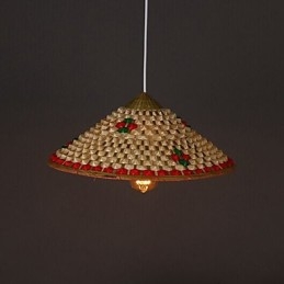 Coffee Bamboo Hats Hat Chandelier Lamp