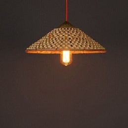 Vintage Farm Straw Bamboo Chandelier Chandelier Chandelier