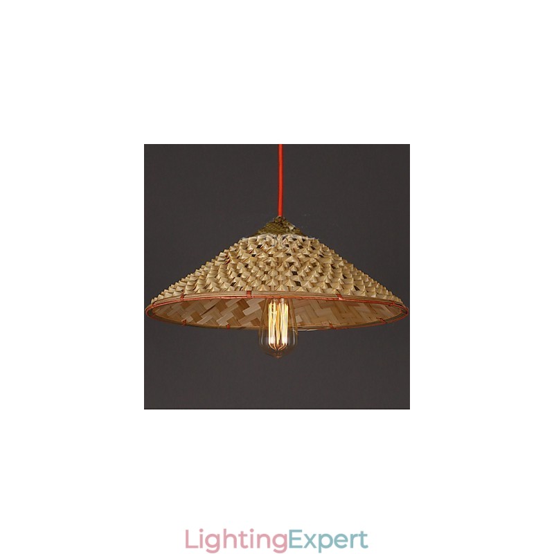 Vintage Farm Straw Bamboo Chandelier Chandelier Chandelier