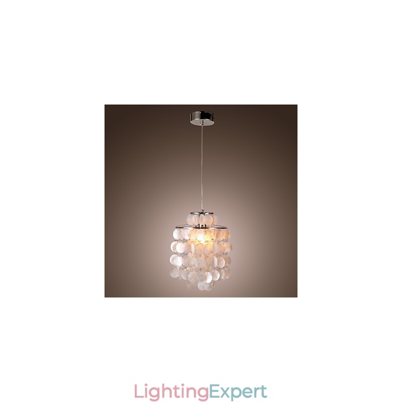 Modern Contemporary Mini Style Chrome Pendant Light