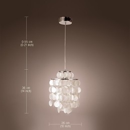 Modern Contemporary Mini Style Chrome Pendant Light