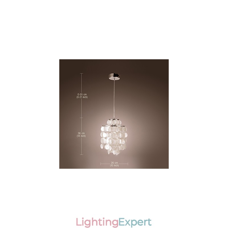 Modern Contemporary Mini Style Chrome Pendant Light