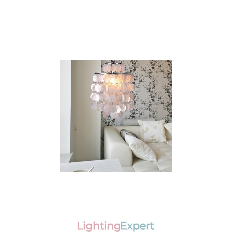 Modern Contemporary Mini Style Chrome Pendant Light