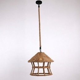 Rope 1 Light Pendant Light Contemporary Country