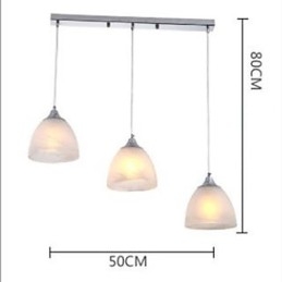 Modern Wine Cup Oblong Canopy Pendant Light with Three Light