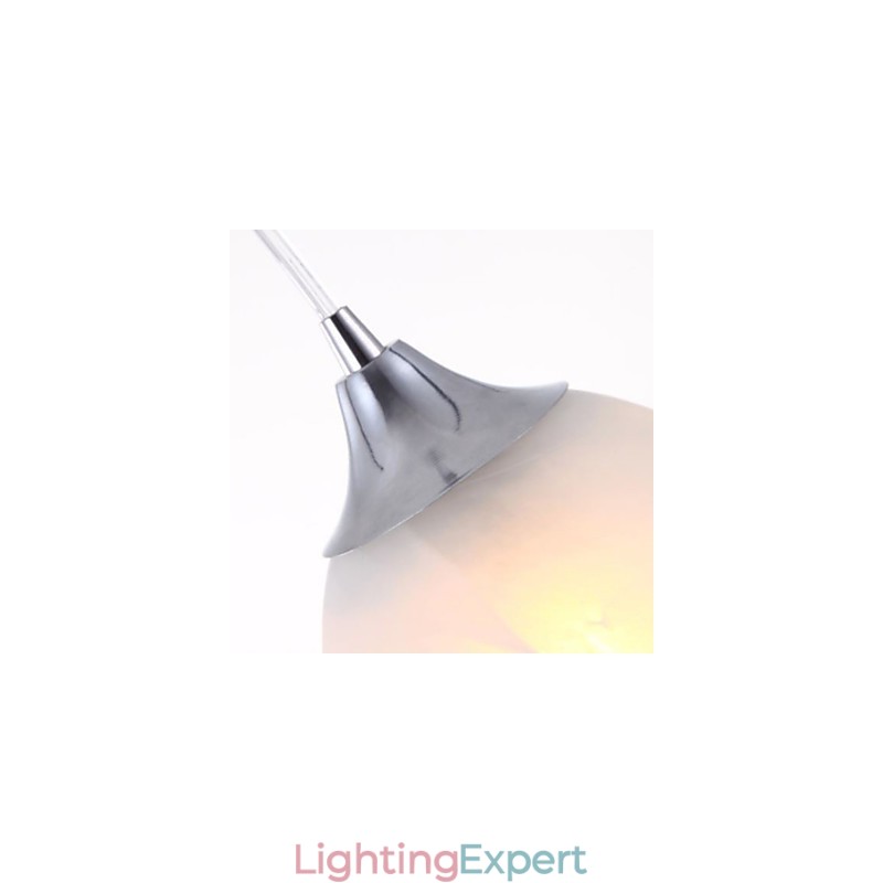 Modern Wine Cup Oblong Canopy Pendant Light with Three Light