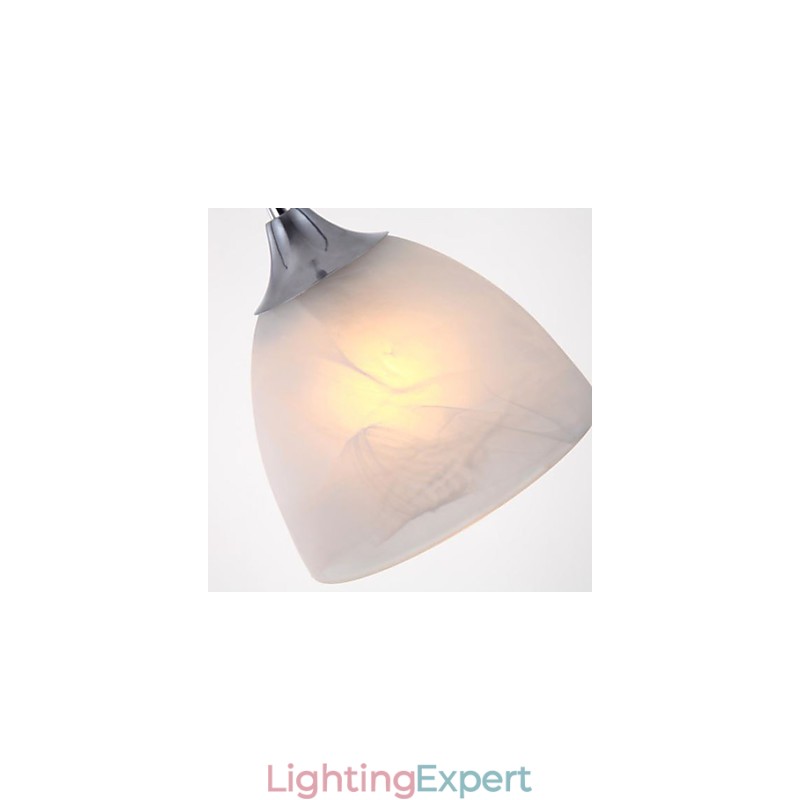 Modern Wine Cup Oblong Canopy Pendant Light with Three Light