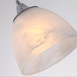 Modern Wine Cup Oblong Canopy Pendant Light with Three Light