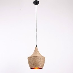 Rope Pendant Light Mini Style Country