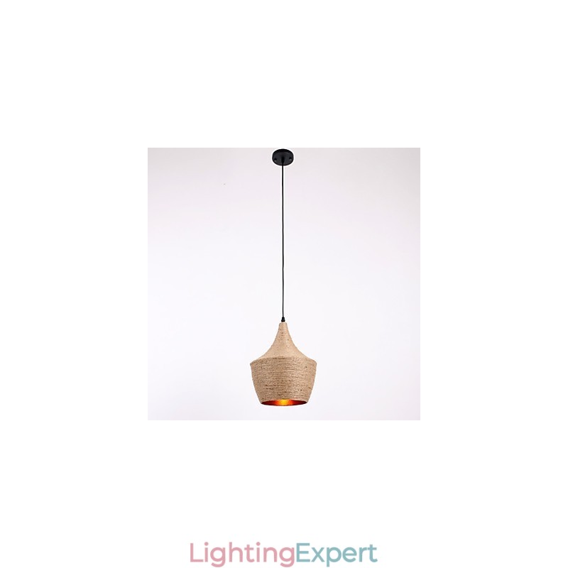 Rope Pendant Light Mini Style Country