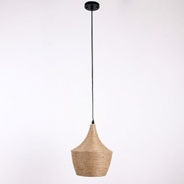 Rope Pendant Light Mini Style Country