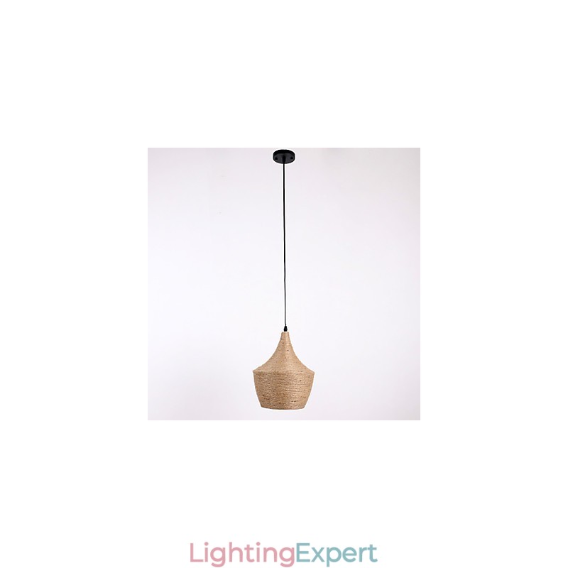 Rope Pendant Light Mini Style Country