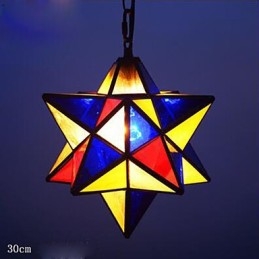 30CM Artistic Individuality Creative Porch Modern Stars Droplight Lamp