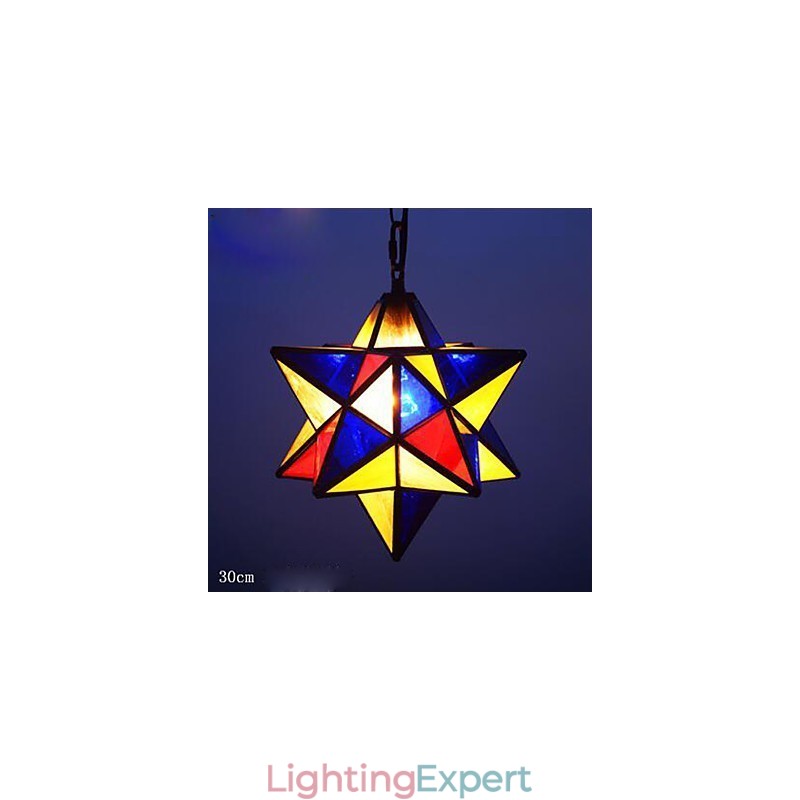 30CM Artistic Individuality Creative Porch Modern Stars Droplight Lamp