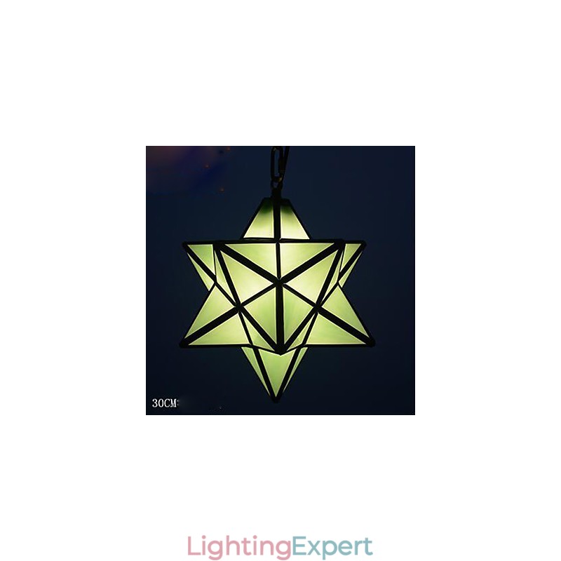 30CM Artistic Individuality Creative Porch Modern Stars Droplight Lamp