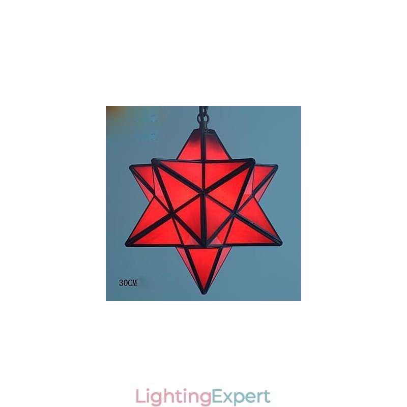 30CM Artistic Individuality Creative Porch Modern Stars Droplight Lamp