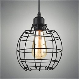 Edison Pendant Light Chandelier Wire Cage Hanging Ceiling Lampshade
