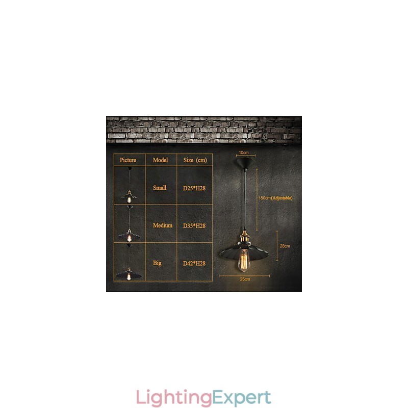 Retro Classic European Style Pendant Light Metal Art Droplight