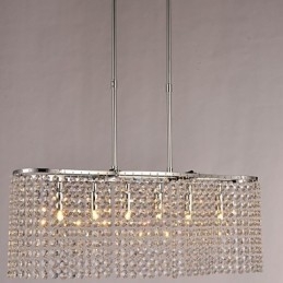Modern Contemporary Crystal Electroplated Pendant Light