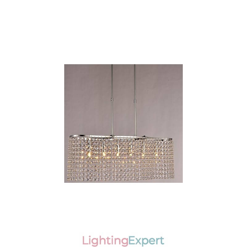 Modern Contemporary Crystal Electroplated Pendant Light