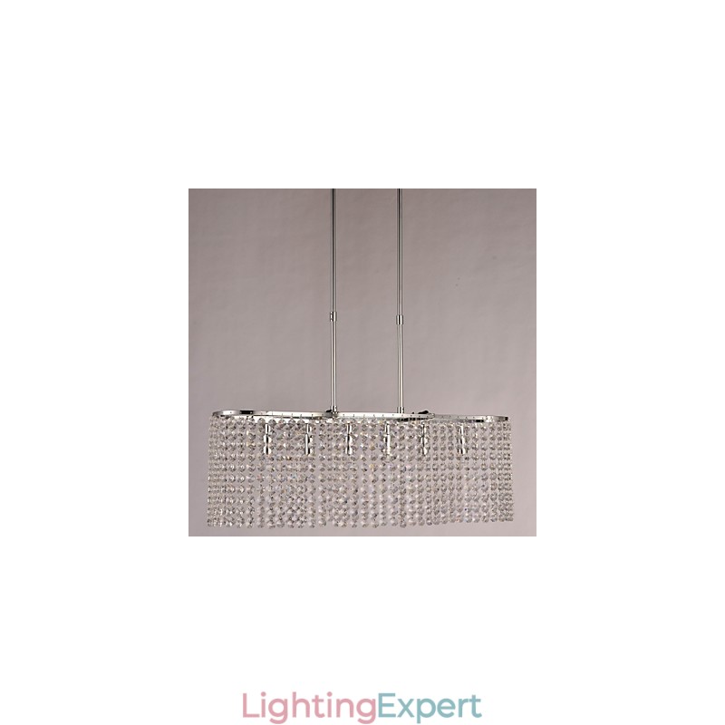 Modern Contemporary Crystal Electroplated Pendant Light