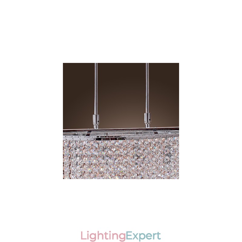 Modern Contemporary Crystal Electroplated Pendant Light