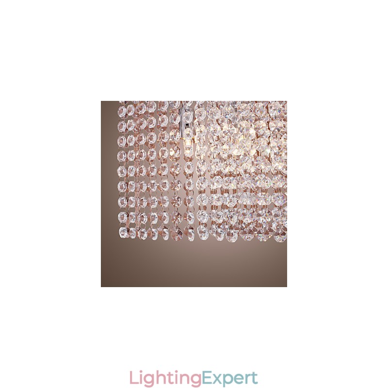 Modern Contemporary Crystal Electroplated Pendant Light