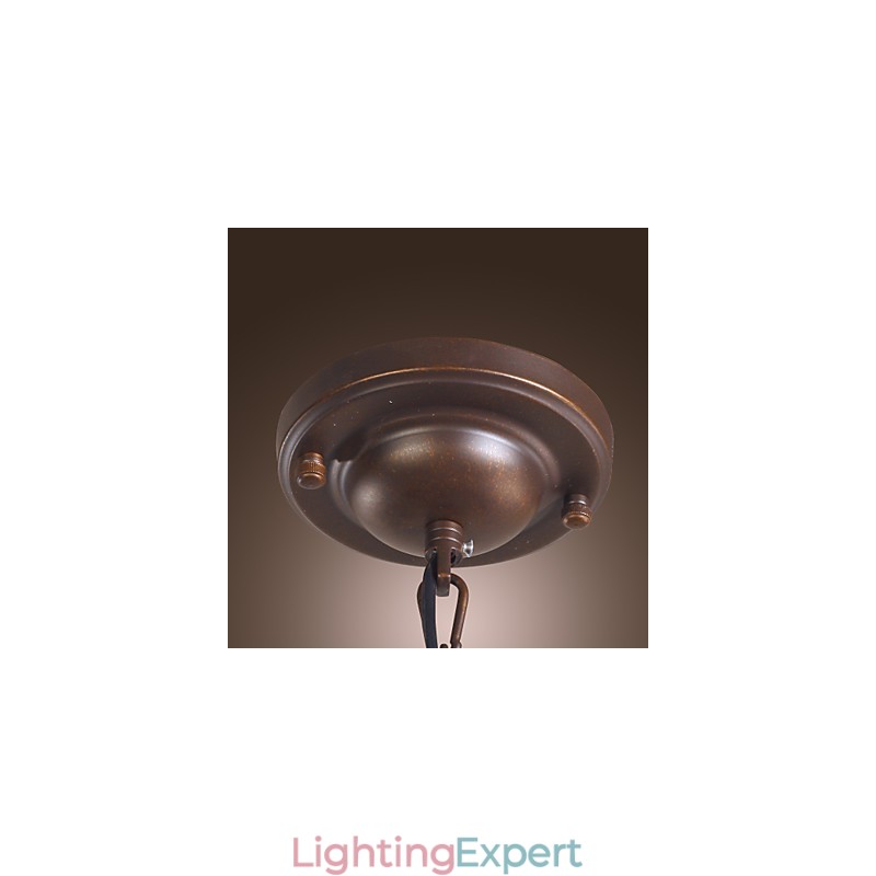 Traditional Classic Vintage Lantern Mini Style Electroplated Pendant Light Dining