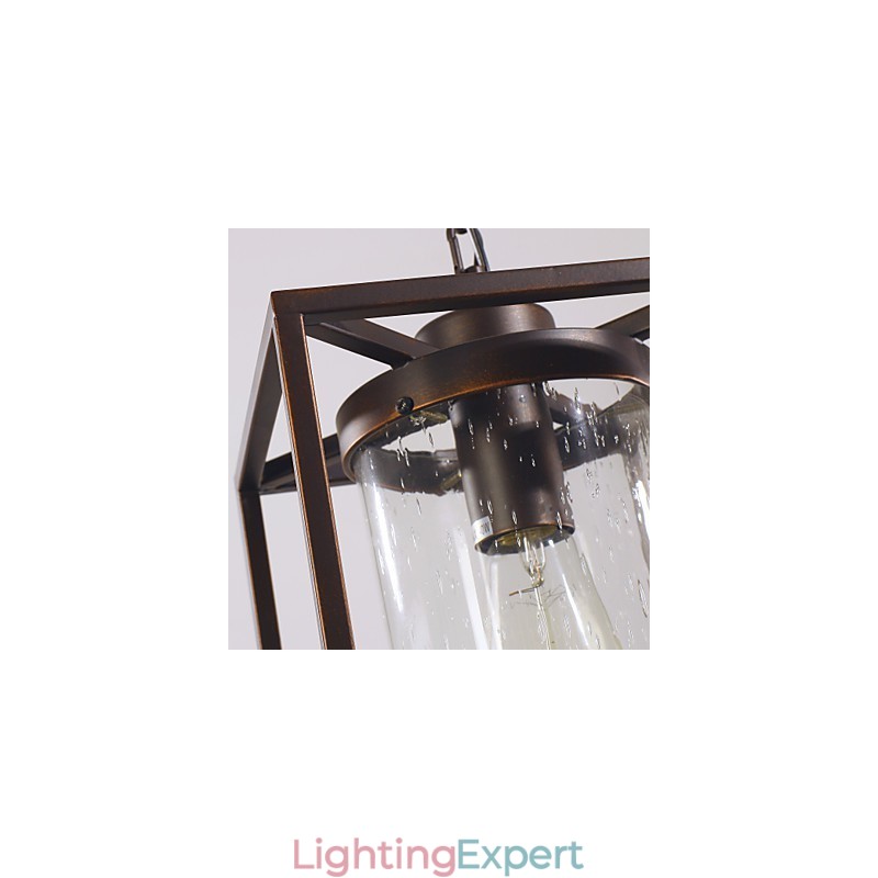 Traditional Classic Vintage Lantern Mini Style Electroplated Pendant Light Dining