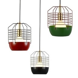 Mini Artistic Spider Web Pendant Lamp 1 Light Mordern Simplicity Finish Black White Green Red Carbon Steel Droplight