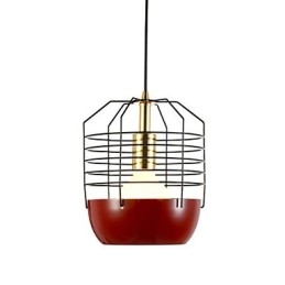 Mini Artistic Spider Web Pendant Lamp 1 Light Mordern Simplicity Finish Black White Green Red Carbon Steel Droplight
