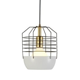 Mini Artistic Spider Web Pendant Lamp 1 Light Mordern Simplicity Finish Black White Green Red Carbon Steel Droplight