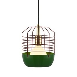Mini Artistic Spider Web Pendant Lamp 1 Light Mordern Simplicity Finish Black White Green Red Carbon Steel Droplight