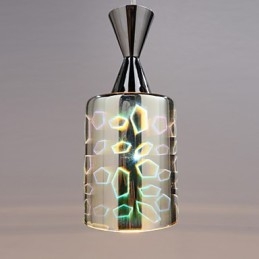 Dream laser Engraving Chrome Plated pendant lamp