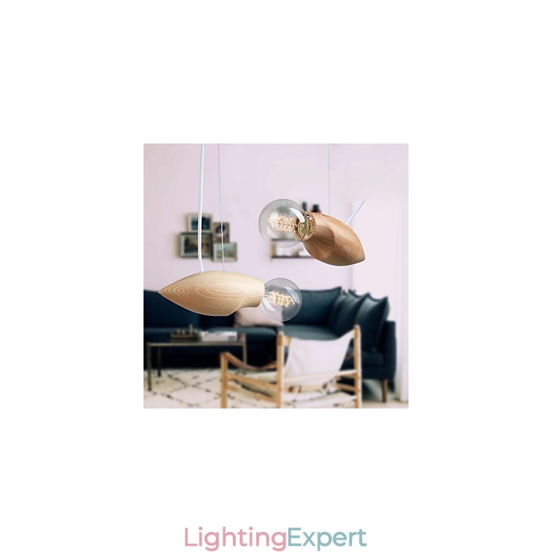 Artistic Individuality Creative Contracted Restoring Ancient Ways Of Wood Bees Droplight Lamp