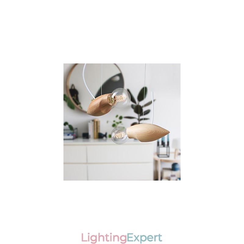 Artistic Individuality Creative Contracted Restoring Ancient Ways Of Wood Bees Droplight Lamp
