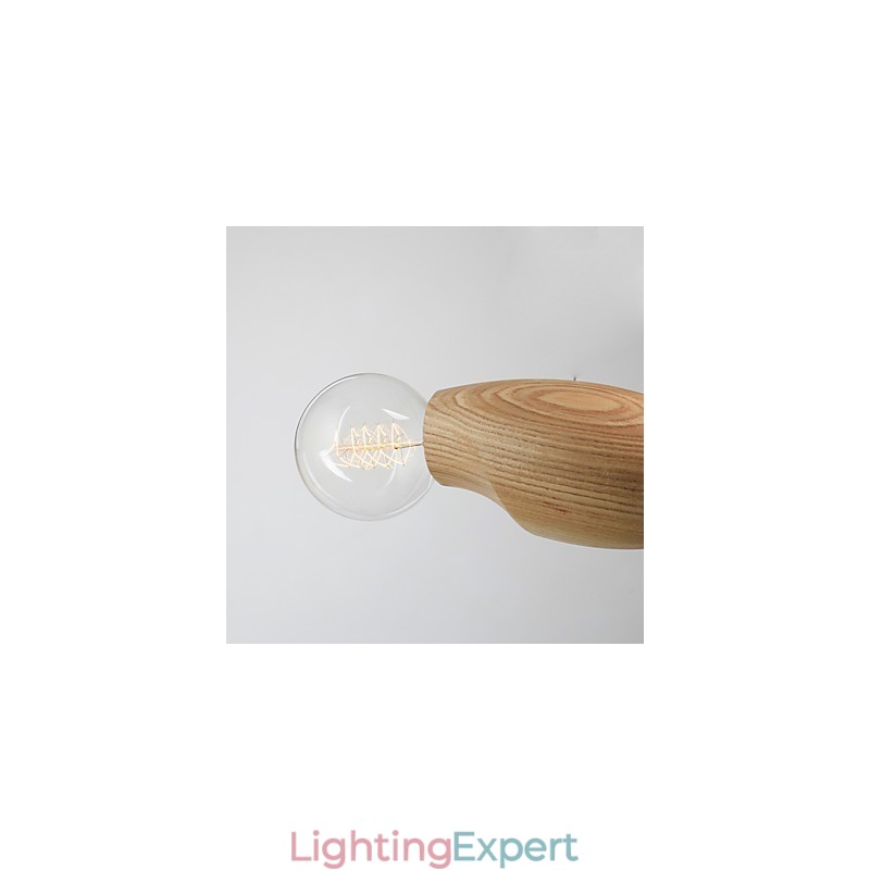 Artistic Individuality Creative Contracted Restoring Ancient Ways Of Wood Bees Droplight Lamp