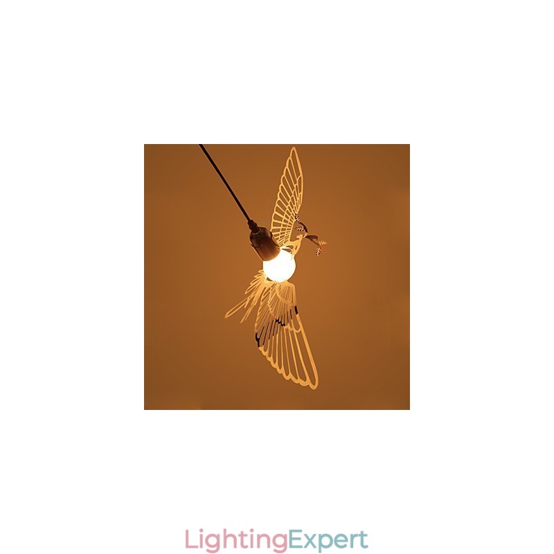 Creative Modern Fashion Decoration Stainless Steel Bird Bird Droplight Lamp