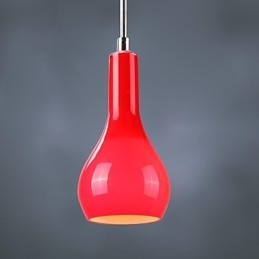Modern Contemporary Mini Style Chrome Metal Pendant Light