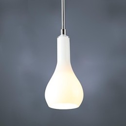 Modern Contemporary Mini Style Chrome Metal Pendant Light