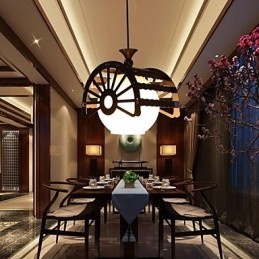 Modern Retro Style Of The Ancients For Classic Wooden Chandelier Lamp Lighting